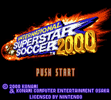 International Superstar Soccer 2000 (Europe) Title Screen